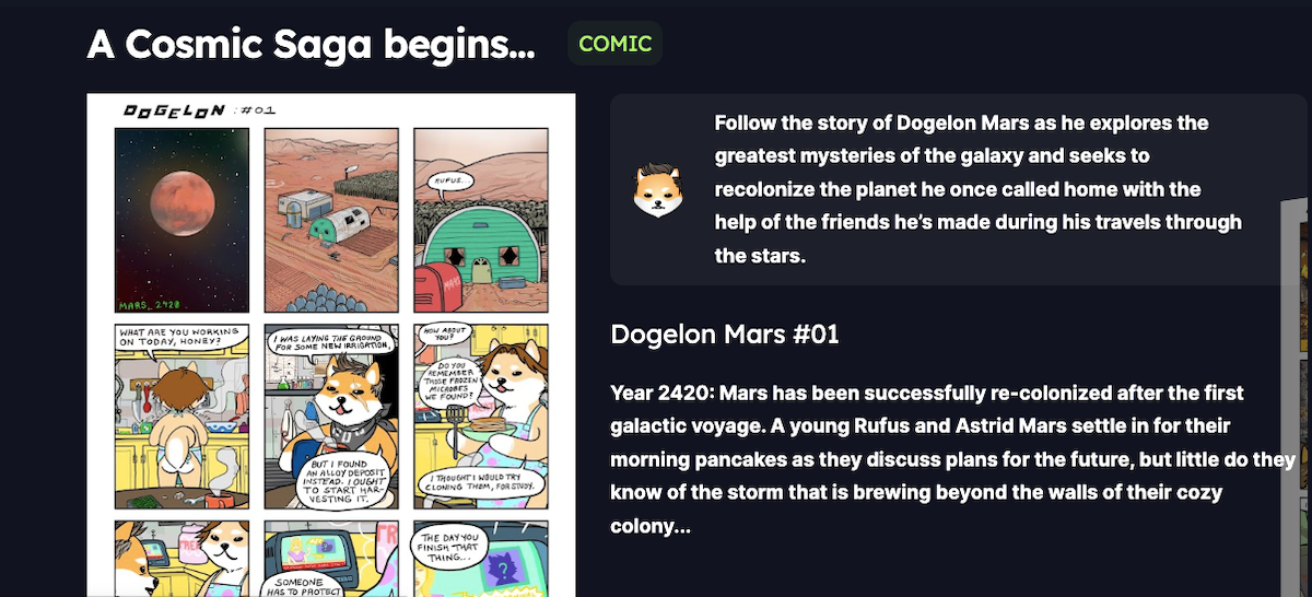 dogelon-mars-comic فیبوتک