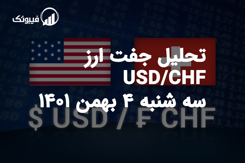 تحلیل جفت ارز USD/CHF سه شنبه 4 بهمن 1401 فیبوتک