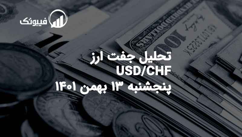 تحلی جفت ارز USD/CHF پنجشنبه 13 بهمن 1401 فیبوتک