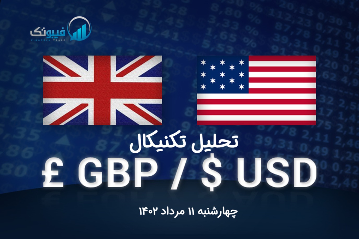 تحلیل تکنیکال جفت ارز پوند به دلار(GBP/USD) - چهارشنبه 11 مرداد 1402