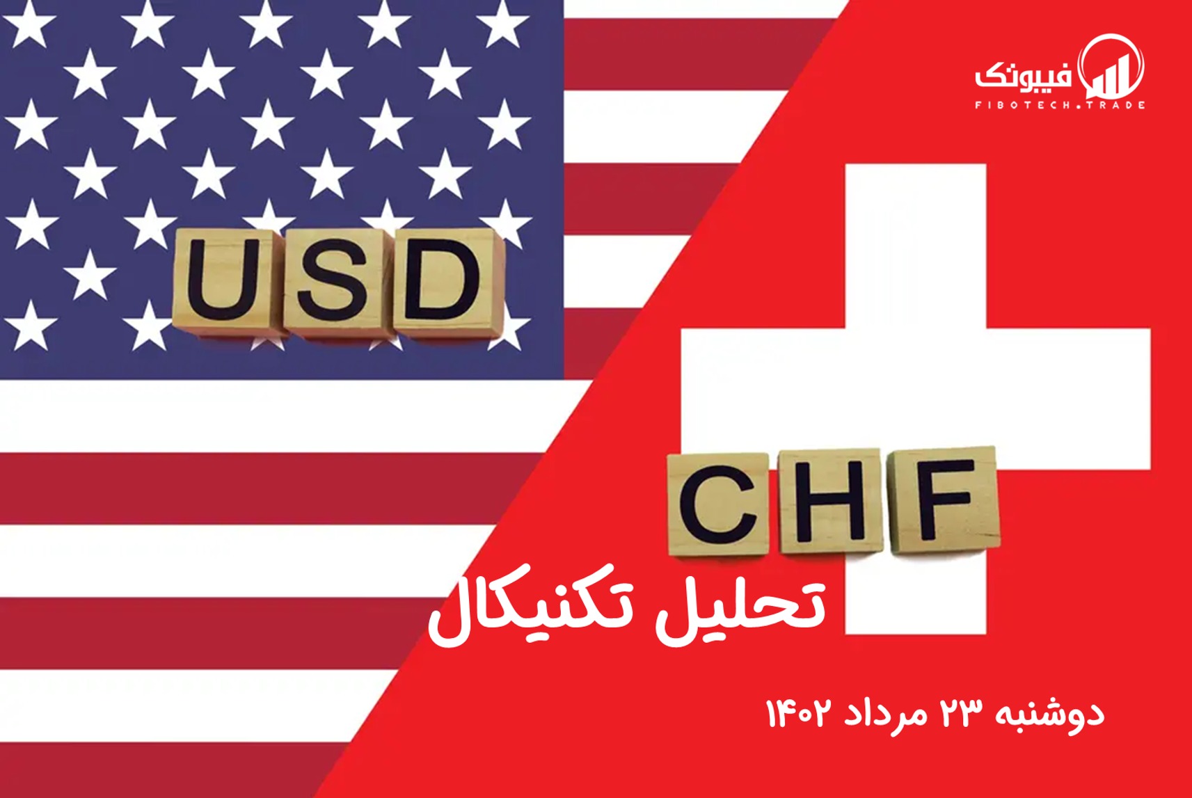 تحلیل تکنیکال جفت ارز دلار امریکا به فرانک سوئیس (USD/CHF) - دوشنبه 23 مرداد 1402