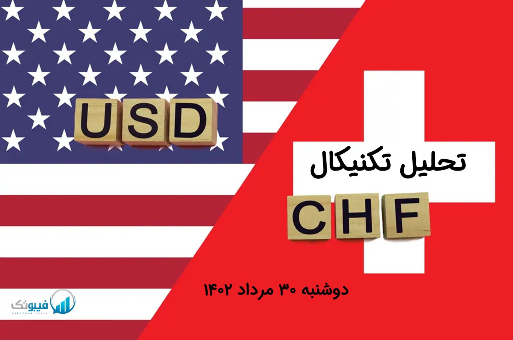تحلیل تکنیکال جفت ارز دلار امریکا به فرانک سوئیس (USD/CHF) - دوشنبه 30 مرداد 1402