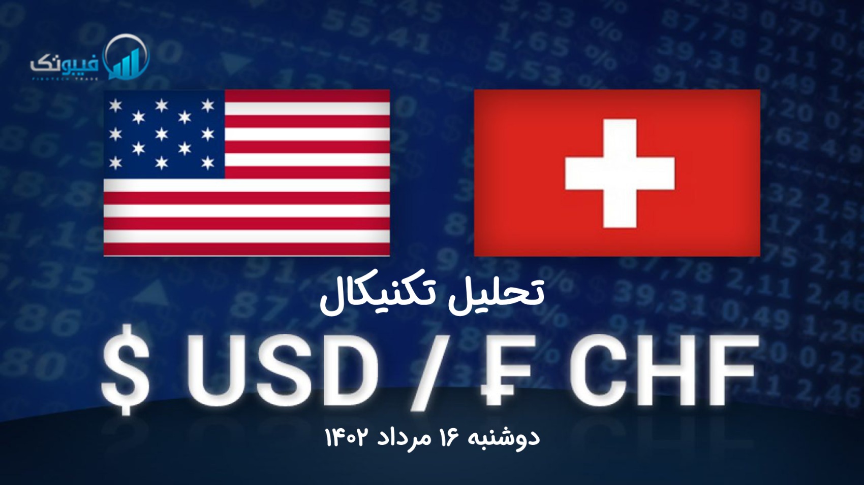 تحلیل تکنیکال جفت ارز دلار امریکا به فرانک سوئیس (USD/CHF) - دوشنبه 16 مرداد 1402